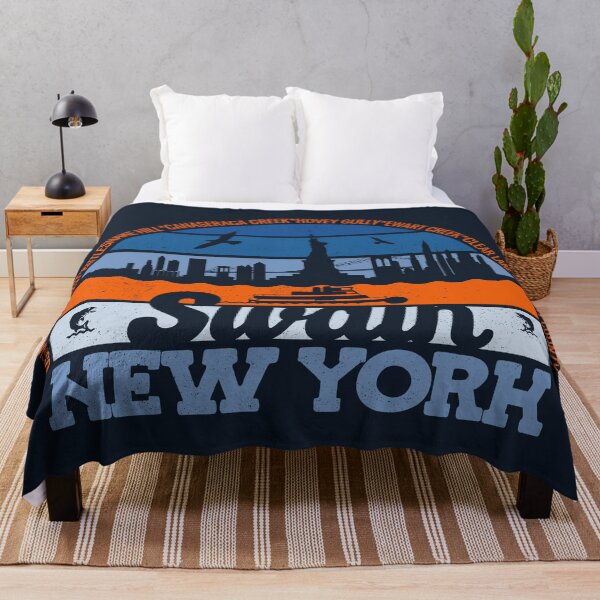 Item preview, Swain New York Sunset Retro Vintage Local Pride Logo designed and sold by CRHPOD20.
