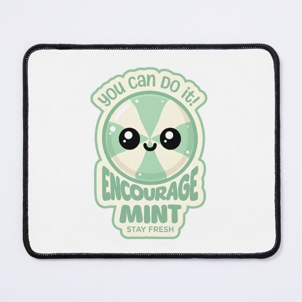 Item preview, Encourage-Mint You Can Do It Cute Mint Candy Motivational Sticker designed and sold by Khokha80.