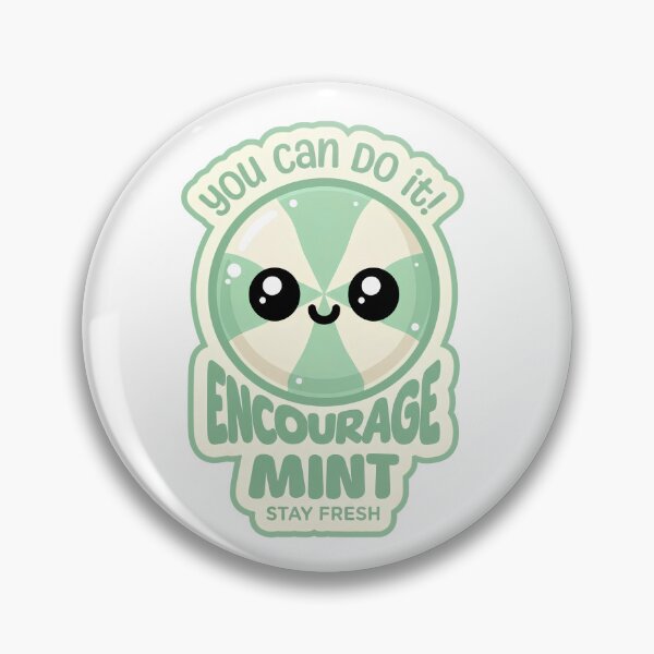 Item preview, Encourage-Mint You Can Do It Cute Mint Candy Motivational Sticker designed and sold by Khokha80.