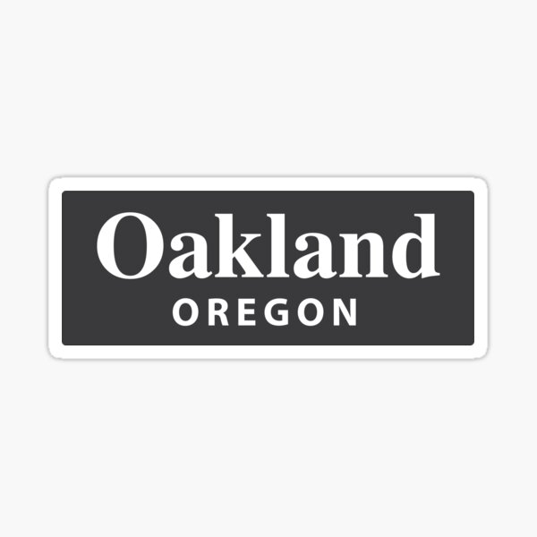 Oakland, Oregon Sticker