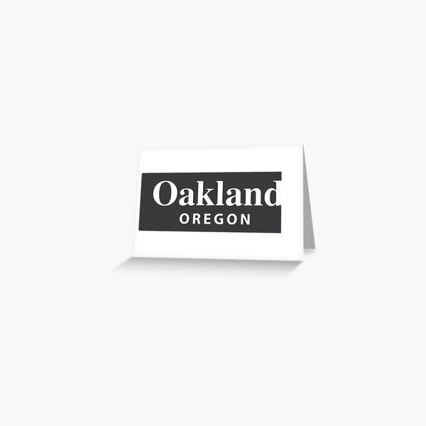 Oakland, Oregon Greeting Card