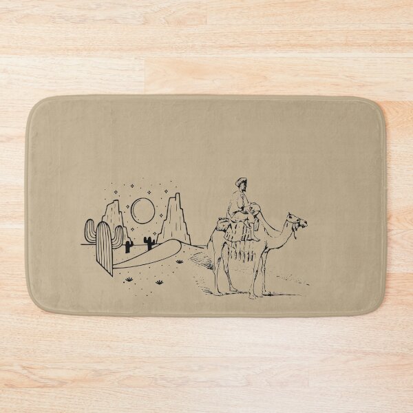 Item preview, Carmel Back Rider Desert Illustration designed and sold by LYFSTYLE GEMS.