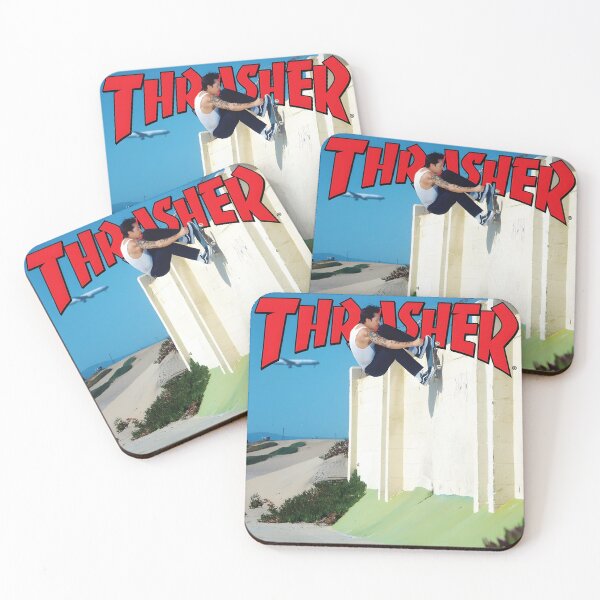 Item preview, Thrasher Skateboard Magazine Original Custom Vintage Poster Wall Art designed and sold by Cool Robot Bro..
