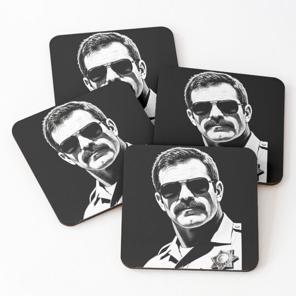 Item preview, Vintage Highway Hero – Bold Black & White Retro Officer Graphic designed and sold by Shirts With Pride.