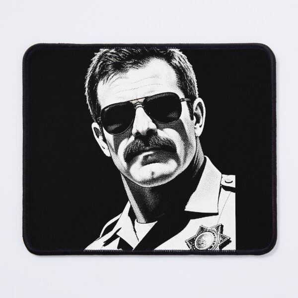 Item preview, Vintage Highway Hero – Bold Black & White Retro Officer Graphic designed and sold by Shirts With Pride.