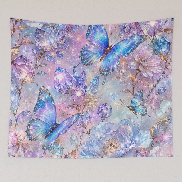 Item preview, Crystal Butterfly Garden designed and sold by Gold&pixels.
