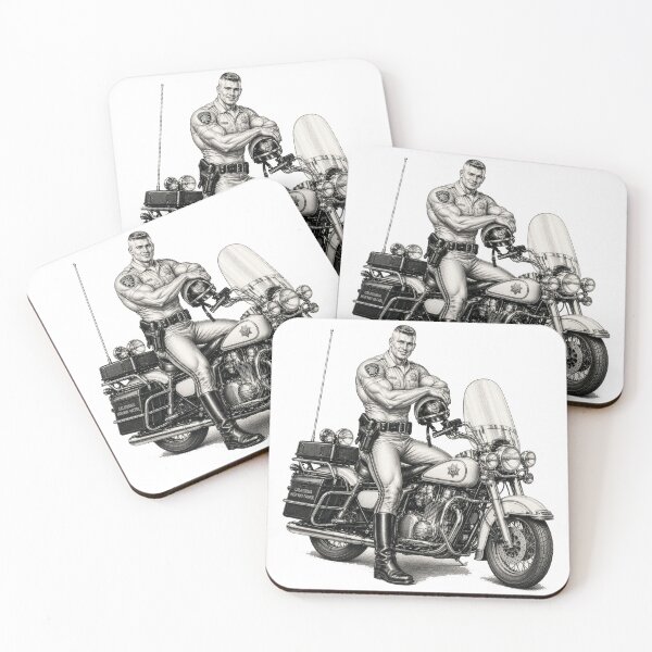 Item preview, Vintage California Highway Patrol Motorcycle Officer Illustration designed and sold by Shirts With Pride.