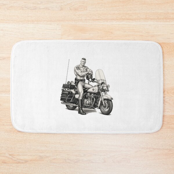 Item preview, Vintage California Highway Patrol Motorcycle Officer Illustration designed and sold by Shirts With Pride.