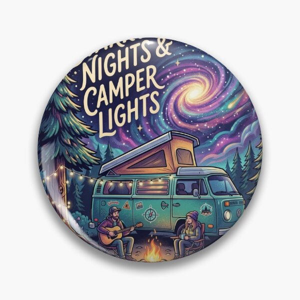 Item preview, Starry Nights Camper Lights - Vintage Van Adventure designed and sold by PiotroInk.