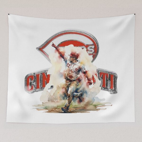 Item preview, JJ Bleday Cincinnati Baseball Legend Watercolor Illustration designed and sold by Turnersports.