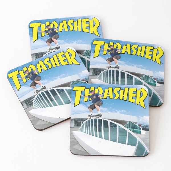 Item preview, Thrasher Skateboard Magazine Original Custom Vintage Poster Wall Art designed and sold by Cool Robot Bro..