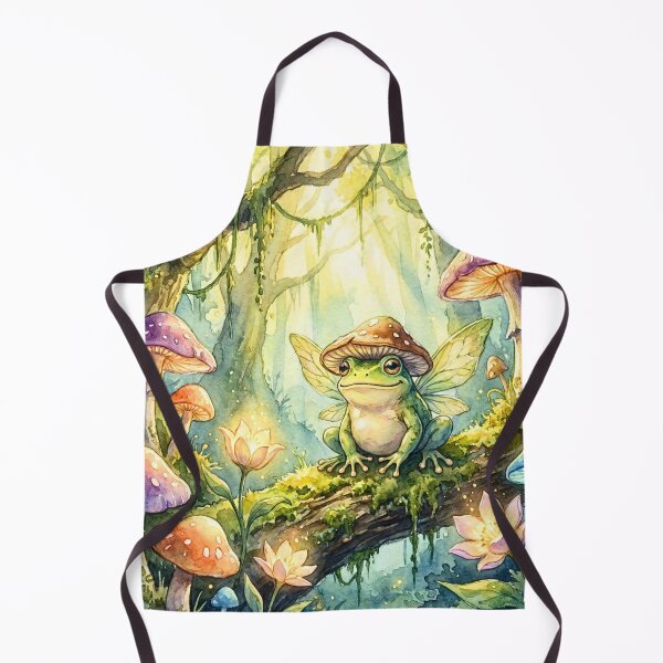 Item preview, Cute Fairy Frog Mushroom Forest designed and sold by Storybook Botanica.
