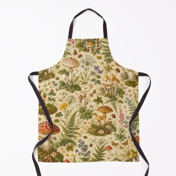 Item preview, Vintage Mushroom Meadow designed and sold by Gold&pixels.