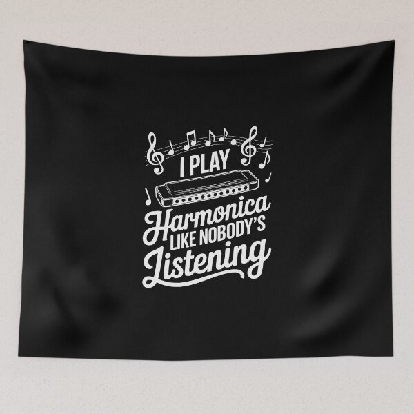 Item preview, PLAY Harmonica LIKE NOBODY’S LISTENING designed and sold by jkrphoto.