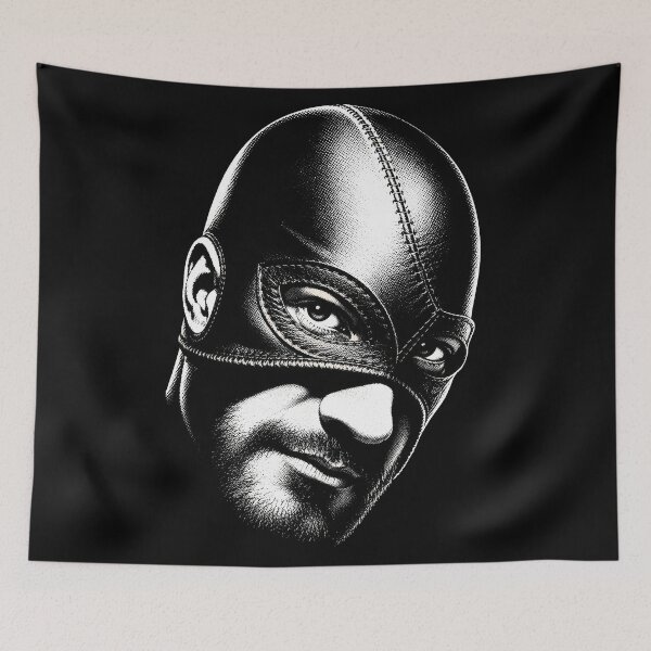 Item preview, Masked - Vintage Underground Graphic Portrait designed and sold by Shirts With Pride.