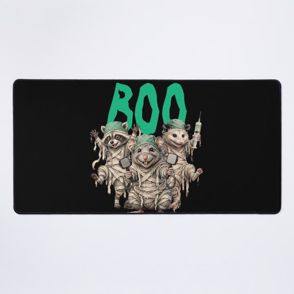 Item preview, Boo Crew Mummy Animals - Funny Halloween Raccoon Rat Opossum Nurse Doctor designed and sold by Neurospicy Trolls.