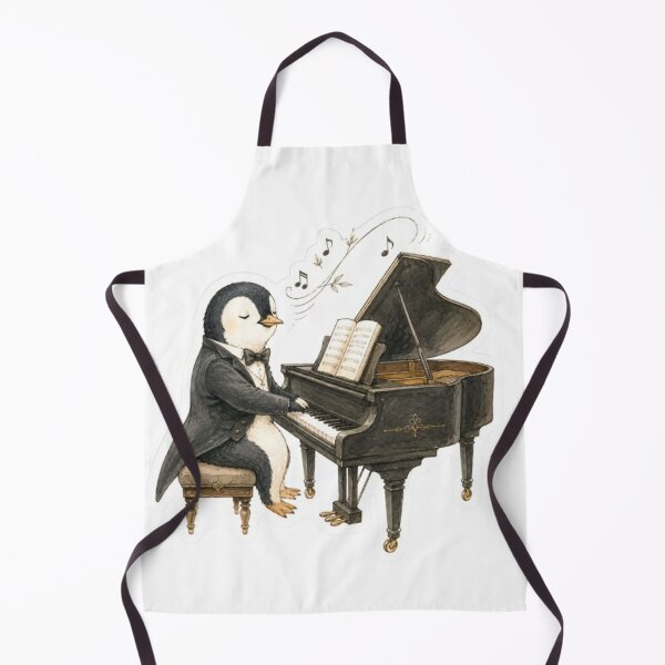 Item preview, Elegant Penguin Playing Grand Piano designed and sold by Snurly.