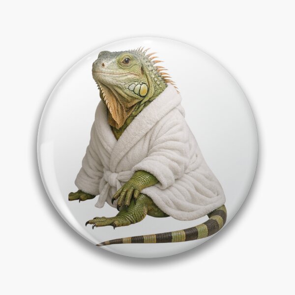 Item preview, Bathrobe Green Iguana designed and sold by Sillytoe.