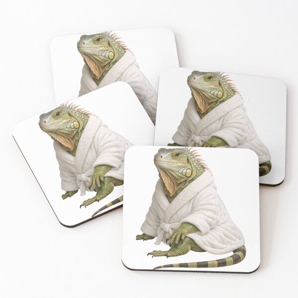 Item preview, Bathrobe Green Iguana designed and sold by Sillytoe.