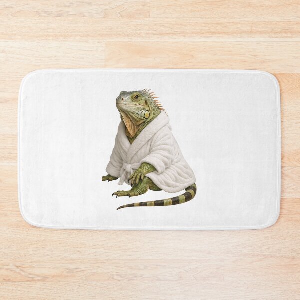 Item preview, Bathrobe Green Iguana designed and sold by Sillytoe.