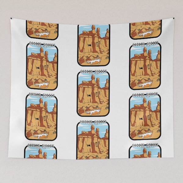 Item preview, Goblin Valley State Park Utah Cute Cat Travel Poster designed and sold by Blupunk.