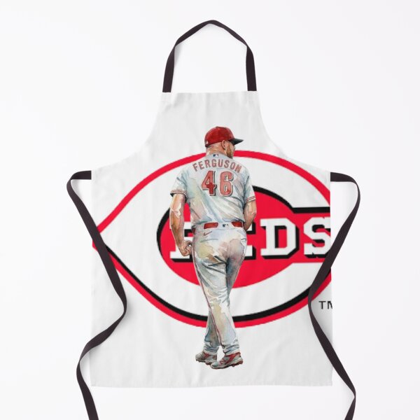 Item preview, Watercolor Art of Baseball Pitcher #46 Ferguson with Reds Logo designed and sold by Turnersports.