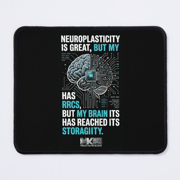 Item preview, Neuroplasticity Storage Capacity Funny Brain Science T-Shirt | Minimalist Tech Humor Hoodie designed and sold by EIPTOW.