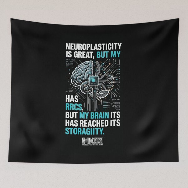 Item preview, Neuroplasticity Storage Capacity Funny Brain Science T-Shirt | Minimalist Tech Humor Hoodie designed and sold by EIPTOW.