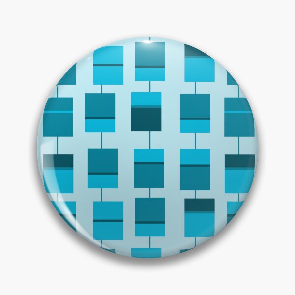Item preview, Retro Cyan Rectangles designed and sold by PSCSCo.