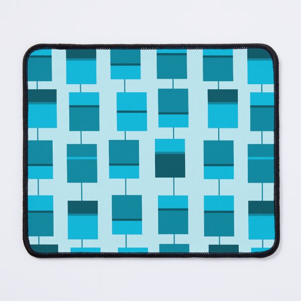 Item preview, Retro Cyan Rectangles designed and sold by PSCSCo.