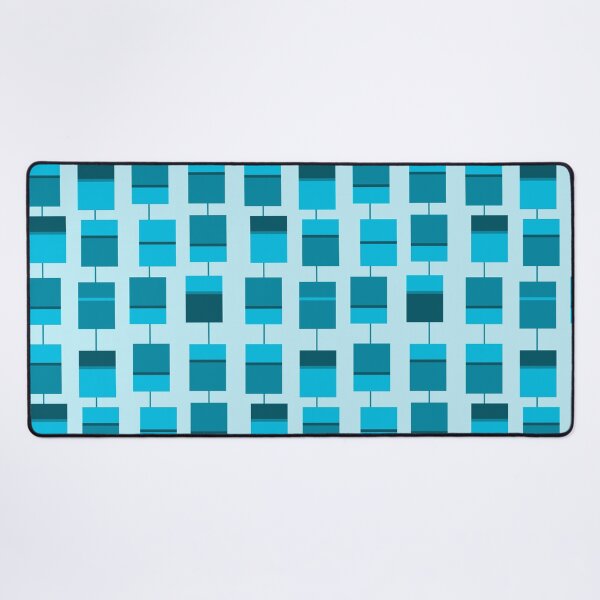 Item preview, Retro Cyan Rectangles designed and sold by PSCSCo.