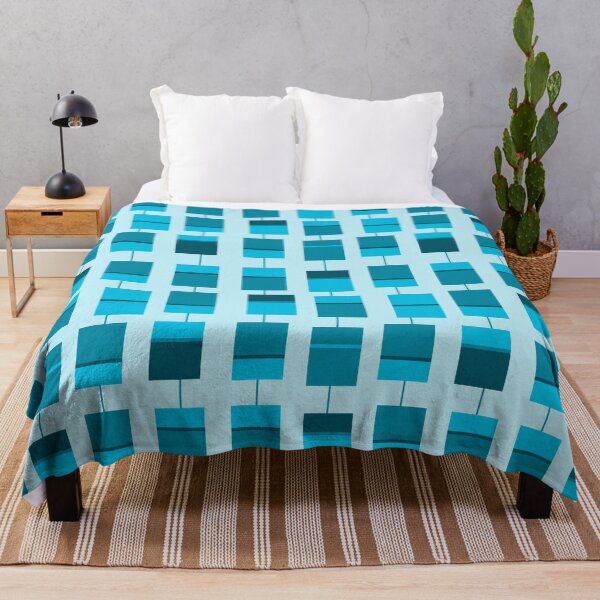 Item preview, Retro Cyan Rectangles designed and sold by PSCSCo.