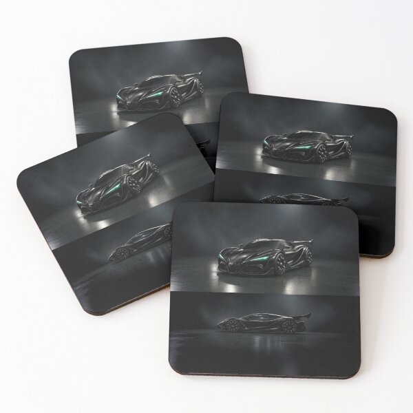 Item preview, Sleek Panther-Inspired Sports Car with Emerald Eyes 2 designed and sold by Lucia Amaris Art.