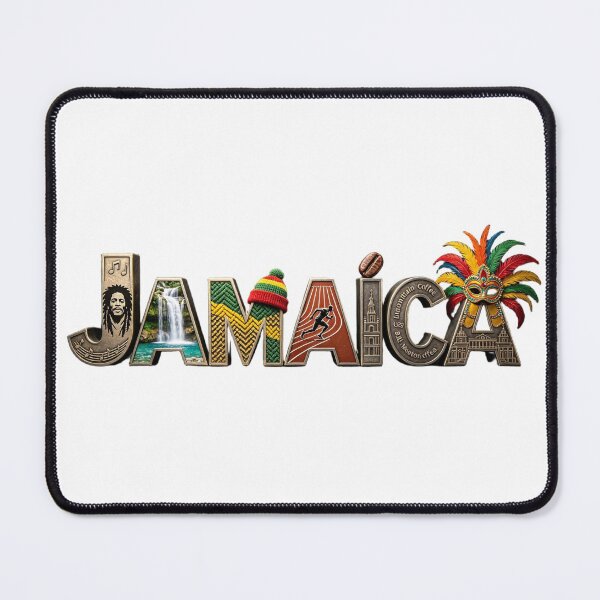 Item preview, Jamaica Typography – Reggae, Coffee & Caribbean Culture Travel Design designed and sold by VladisWorld.