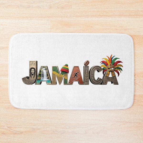 Item preview, Jamaica Typography – Reggae, Coffee & Caribbean Culture Travel Design designed and sold by VladisWorld.