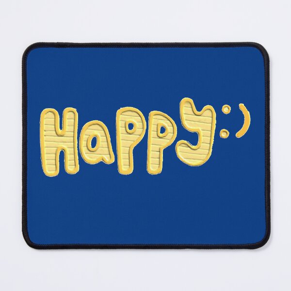 Item preview, Happy :) Typography | Cute Smiley Text Design | Minimal Positive Aesthetic designed and sold by Rush2Buy.