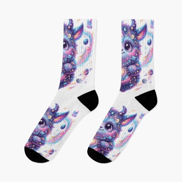 Item preview, Fluffy monster with swirling galaxy designed and sold by kidoramagic.