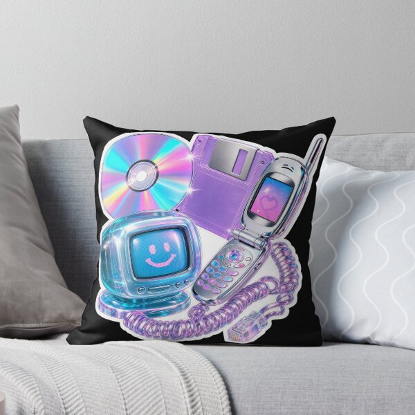 Item preview, Y2K Retro Tech Aesthetic Sticker | Flip Phone, Floppy Disk, CD & Cute CRT Computer designed and sold by Arrow2025.