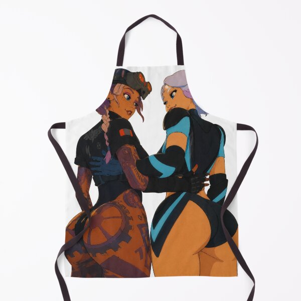 Item preview, Cyber Tactical Duo Pin-Up | Futuristic Heroine Team | Classic Western Animation Art designed and sold by Hollow Moon Studios..