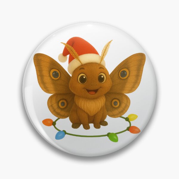 Item preview, Christmas Polyphemus Moth designed and sold by Sillytoe.