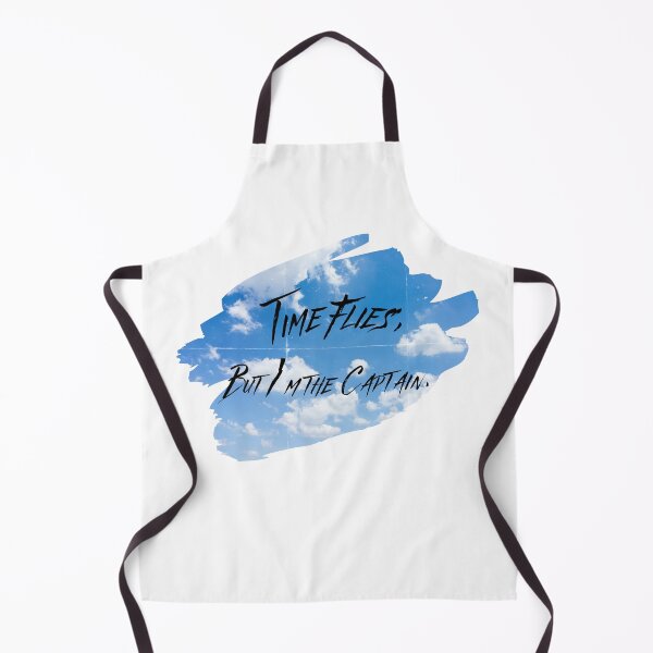 Item preview, ⁠Time Flies But Im The Captain Inspirational Sky Quote⁠ designed and sold by NESTORY-Studio.