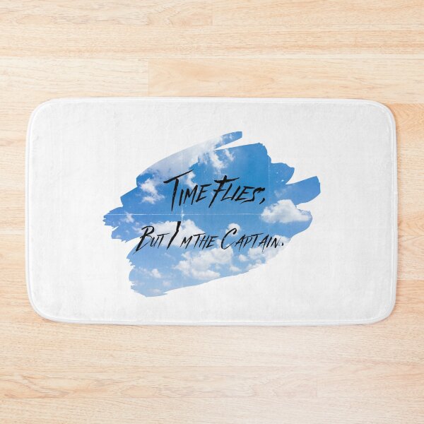 Item preview, ⁠Time Flies But Im The Captain Inspirational Sky Quote⁠ designed and sold by NESTORY-Studio.
