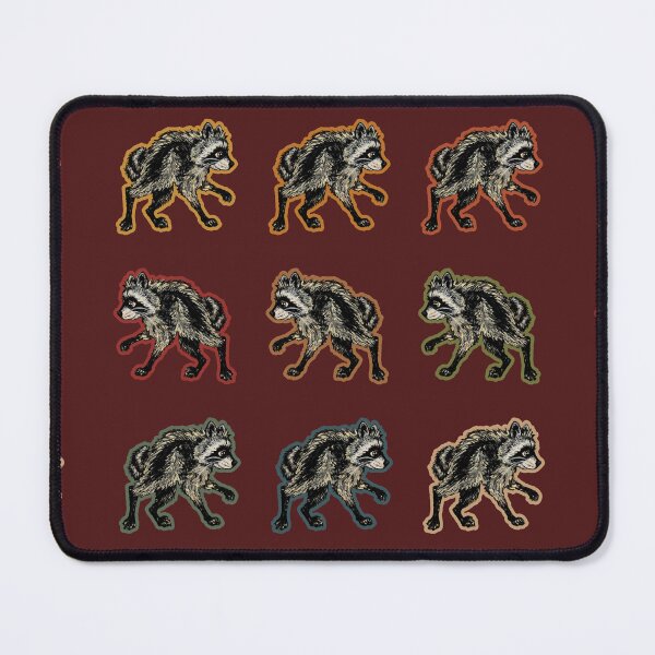 Item preview, Jimothy the Raccoon Retro Pop Art Grid designed and sold by ArtistsAtticWI.