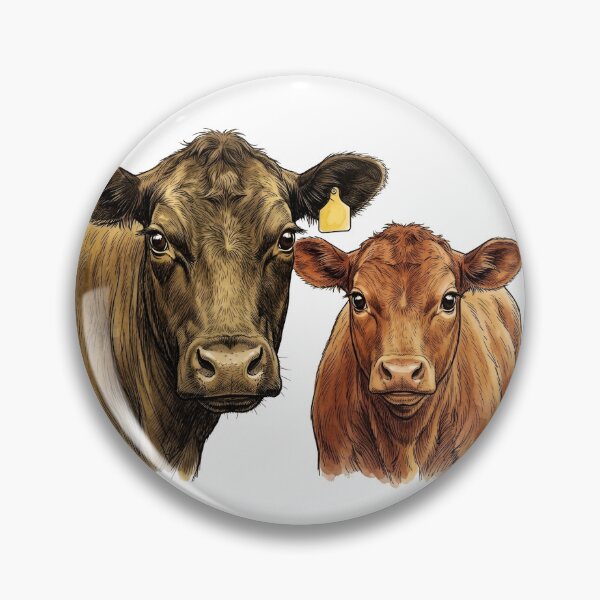 Item preview, Angus cow with her calf designed and sold by Gatosessa.