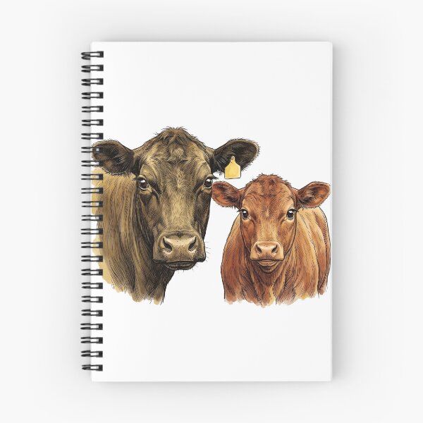 Item preview, Angus cow with her calf designed and sold by Gatosessa.