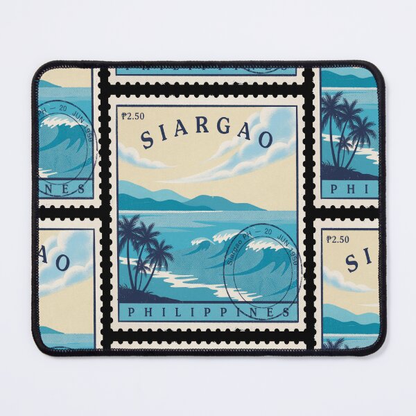 Item preview, Siargao Philippines Surf Coast Island Ridge Stamp Sticker designed and sold by stickercuffs.