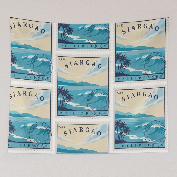 Item preview, Siargao Philippines Surf Coast Island Ridge Stamp Sticker designed and sold by stickercuffs.