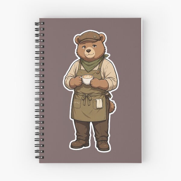 Item preview, Coffee Bear Barista Anime Style designed and sold by Danime Planet.