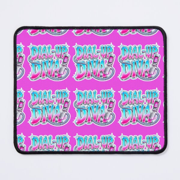 Item preview, Dial-Up Diva | Y2K Aesthetic Chrome Typography with Retro Flip Phone Sticker designed and sold by Arrow2025.
