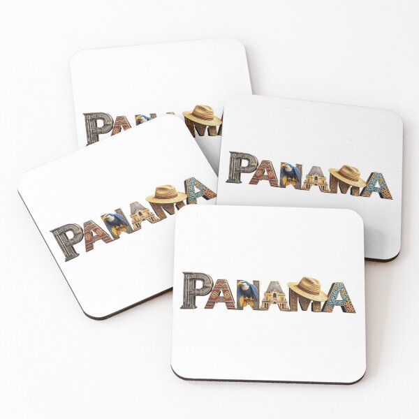 Item preview, Panama Typography – Tropical Culture & Travel Landmark Design designed and sold by VladisWorld.
